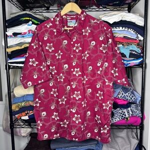 Egyptian Cotton Reyn Spooner Hawaiian Traditionals Camp Button Down Shirt